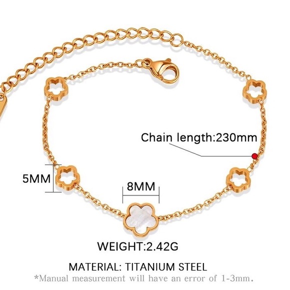 Zara Mother of Pearl Flower Camellia Fine Chains Studs - Picture 8 of 16